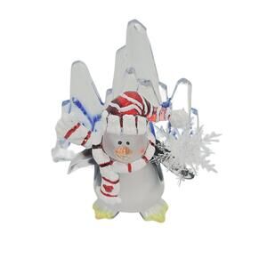 Plug In Christmas Ornament Light snowman penguin flake 120 volt‎ New Open Box